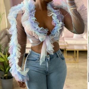 Sheer Fluffy Top 🍭